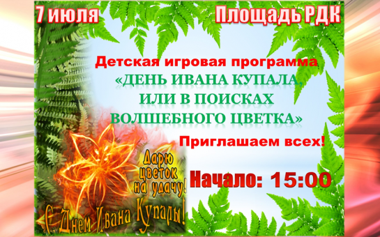 Детская игровая программа 